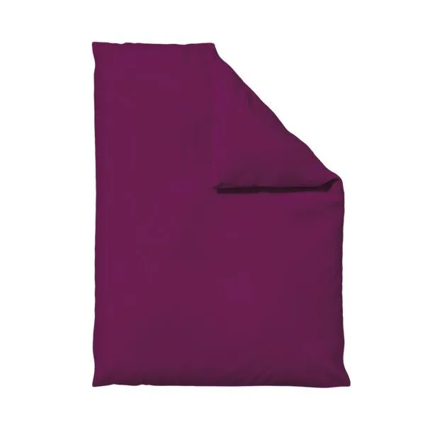 Schlafgut Schlafgut Bettdeckenbezug Knitted Jersey - 95% Biobaumwolle, 5% Elasthan - uni, Purple deep, – Produktbild 1 von 3