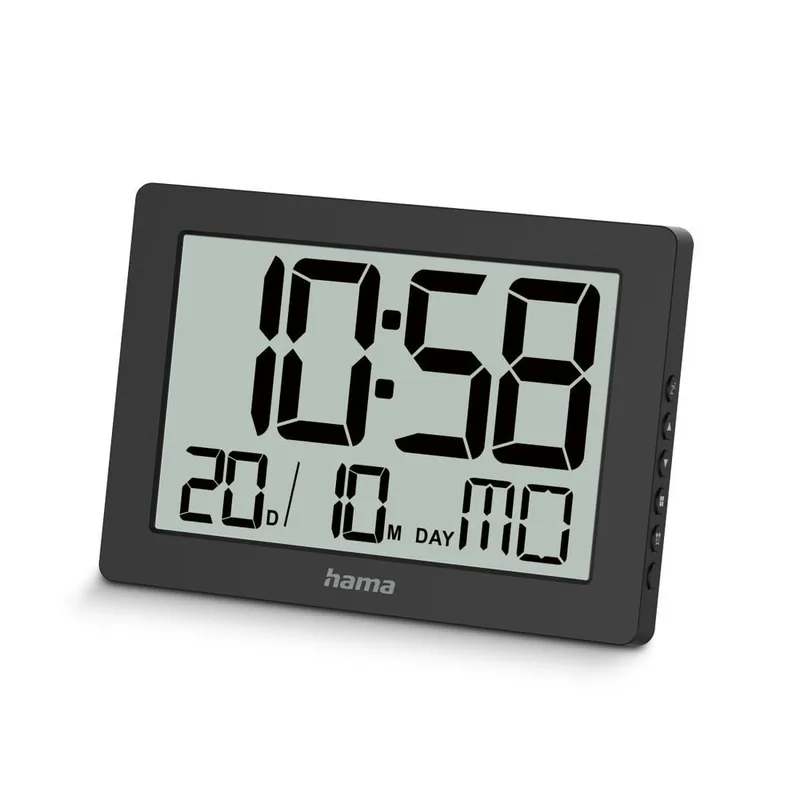 Hama Hama Digitale Wanduhr "Ko Tao", Schwarz, – Produktbild 4 von 4