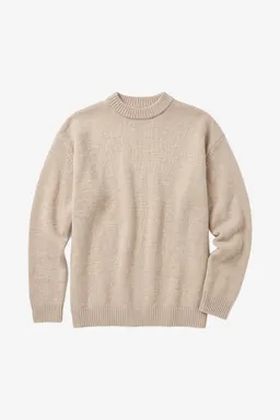 KnowledgeCotton Apparel KnowledgeCotton Apparel Damen vegan Pullover Soufflé Yarn Hellgrau – Produktbild 1 von 1