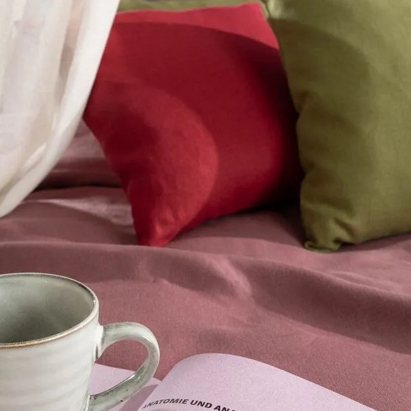 nahtur-design nahtur-design Leinenbettwäsche | 100% Leinen | kräftige Farben, Rot, – Produktbild 4 von 4