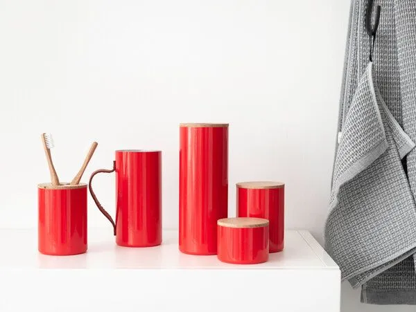 werkvoll by Lena Peter werkvoll by Lena Peter Recycling Feuerlöscher Henkeldose FIRE, Rot, – Produktbild 4 von 5