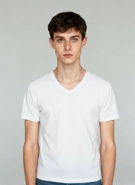 UNIPOLAR UNIPOLAR Basic-T-Shirt Preston, White, – Produktbild 2 von 6