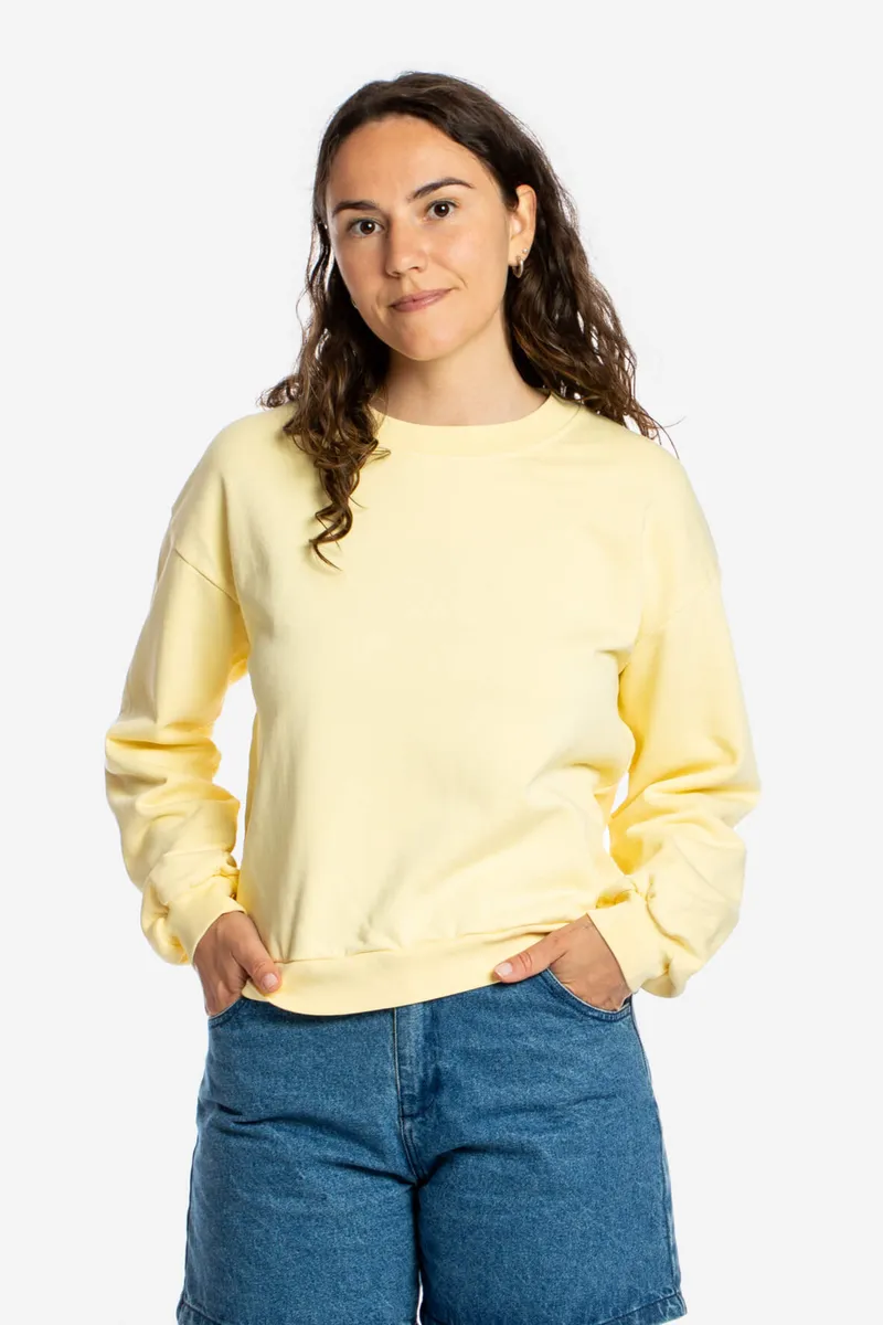 MATONA MATONA Damen vegan Sweatshirt Hell Vanille, Hellgelb, – Produktbild 2 von 2