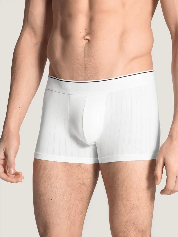 CALIDA CALIDA Boxershorts Pure & Style (3er Pack) Baumwollmix - Single Jersey, elastisch, maskulin, Weiß, – Produktbild 1 von 5
