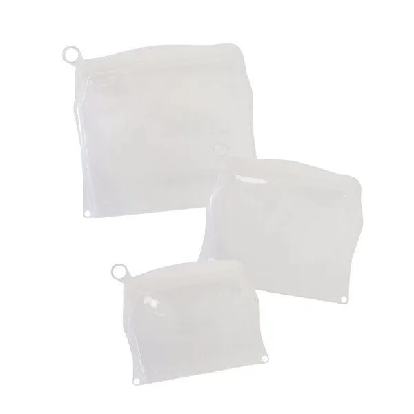 pandoo pandoo VORTEILS-SET | Wiederverwendbare Silikon Gefrierbeutelset – Produktbild 1 von 4