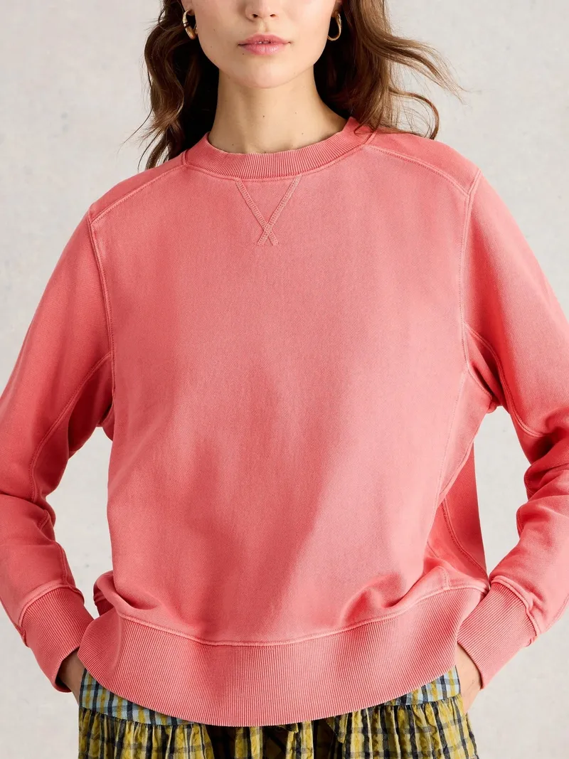 White Stuff Sweatshirt Daydreamer - 34, Dunkles rosa, – Produktbild 3 von 4