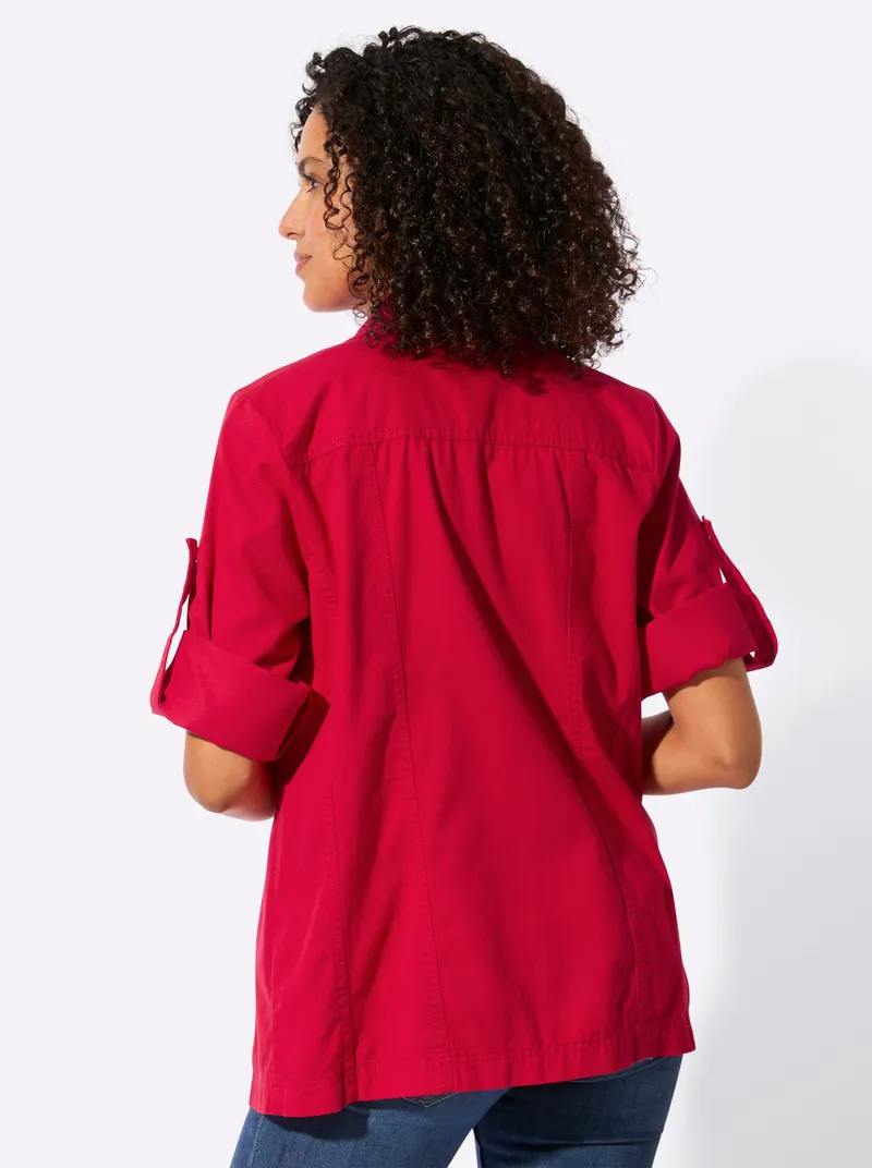 Witt Blusenjacke rot, Rot, – Produktbild 3 von 3
