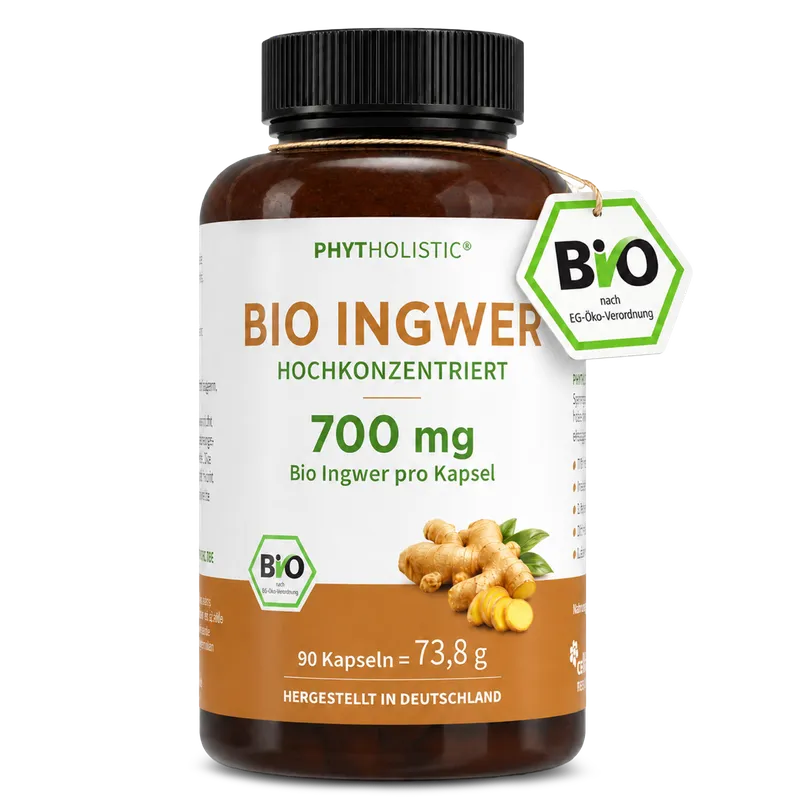 Cellavent Healthcare Phytholistic Bio-Ingwer 700 mg 90 Kapseln – Produktbild 1 von 1