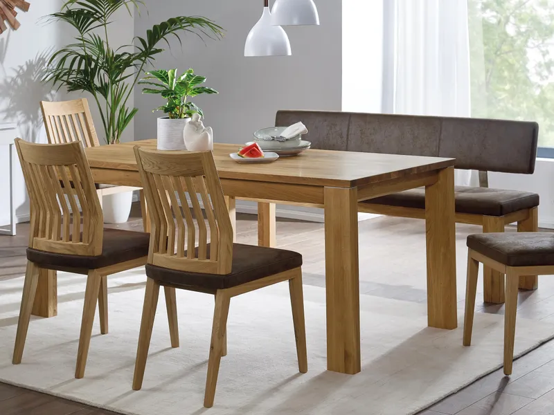 allnatura Tisch "Tavira" ohne Auszug 80x100 cm, Kernbuche, – Produktbild 2 von 2