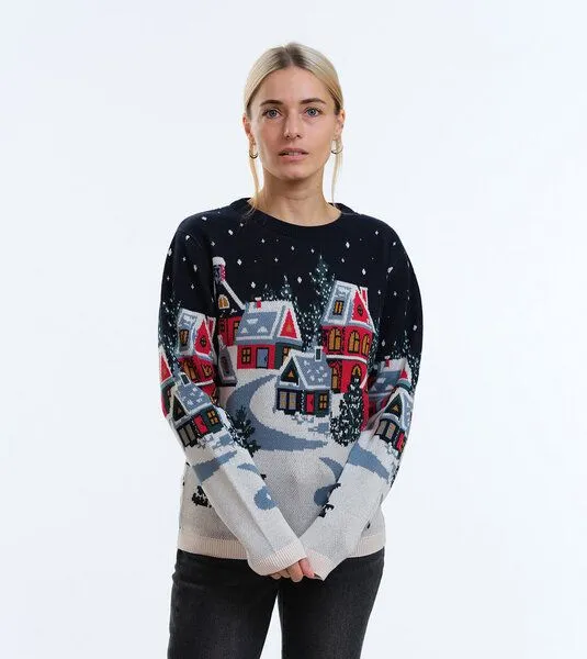 Gary Mash GARY MASH Pullover Lamona aus feinem Jacquardstrick, Holy moly town (mehrfarbig), – Produktbild 1 von 4