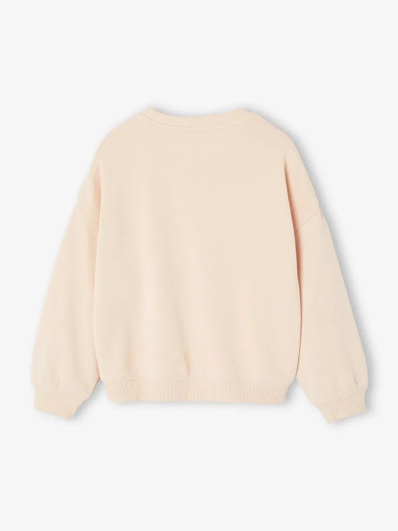 Vertbaudet Sweatshirt mit Message-Print Mädchen hell, Hellrosa, – Produktbild 4 von 4