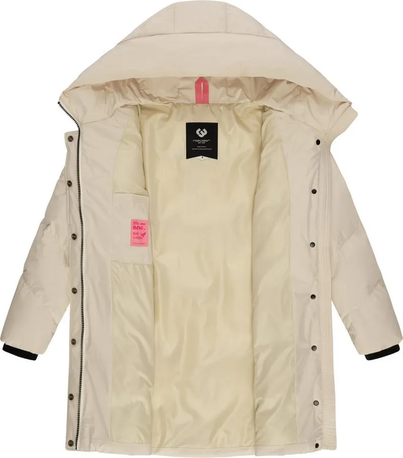 ragwear ragwear Kurzmantel Avelin Wasserdichter gesteppter Damen Wintermantel, Braun, – Produktbild 1 von 4