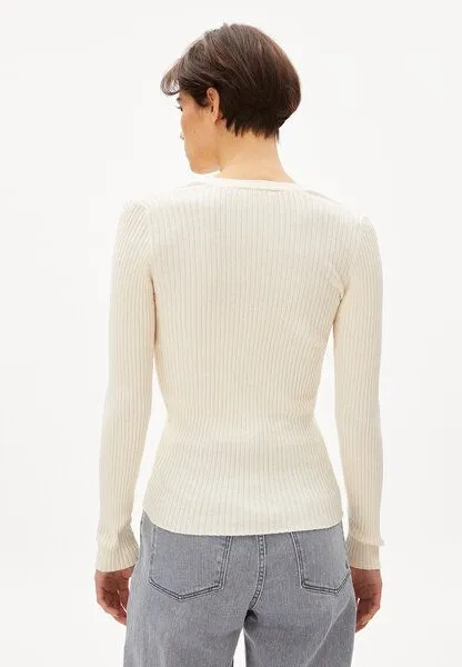 ARMEDANGELS ARMEDANGELS TINNAA - Damen Cardigan aus Bio-Baumwolle, Oatmilk, – Produktbild 2 von 4