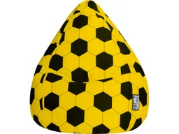 Sitzsack "Fankurve XL", 70 x 110 cm, schwarz-gelb – Produktbild 1 von 1