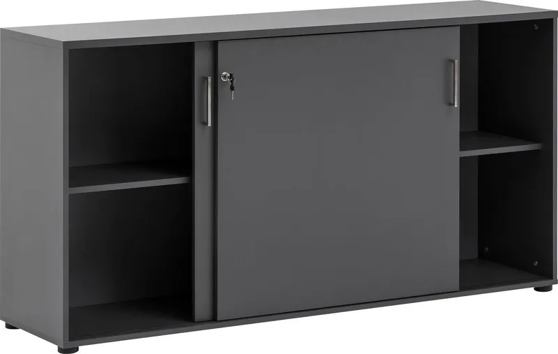 Schildmeyer Aktenschrank Serie 1500, Aktenschrank, Made in Germany, B: 160,2 cm Solide Verarbeitung - Dieses Produkt ist in Deutschland gefertigt, Schwarz, – Produktbild 4 von 5