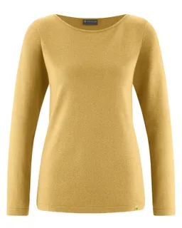HempAge Hempage Damen vegan Langarm Top In Dijon Gelb – Produktbild 1 von 1