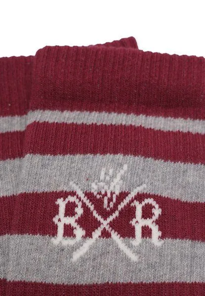 Band of Rascals Band of Rascals Striped Sport Socks, Brick-red-grey, – Produktbild 2 von 2