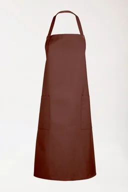 BERUFSBEKLEIDUNG Gastro Latzschürze Unisex - Einheitsgröße, coffee - Berufsbekleidung.de – Produktbild 1 von 1