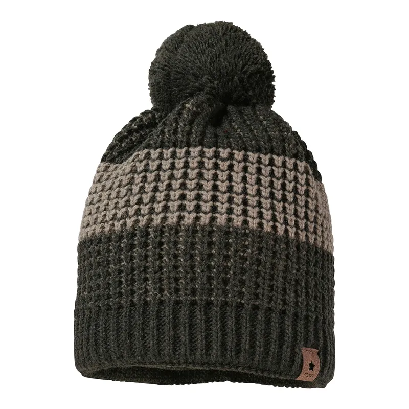 Maximo Maximo Winter-Strickmütze mit Bommel, Oliv | beige, – Produktbild 1 von 1