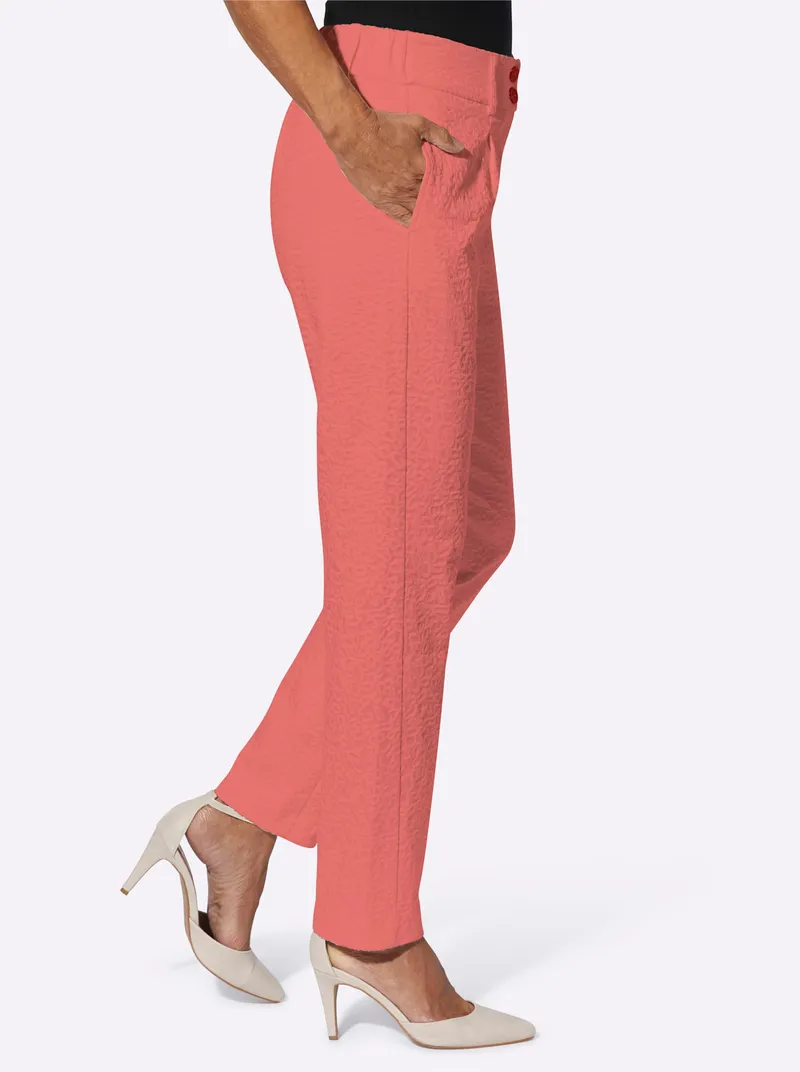 Witt Bundfaltenhose, Koralle, – Produktbild 2 von 2