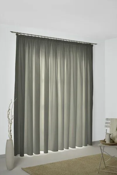 Nature by Adam Nature by Adam Vorhang aus 100% Bio-Baumwolle - Made in Germany - Uni Collection, Olivgrün, – Produktbild 7 von 7