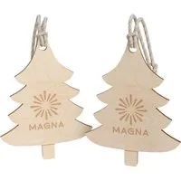Weihnachtsbaumanhänger "Tannenbaum" FSC-zertifiziert, inkl. Lasergravur – Produktbild 1 von 1