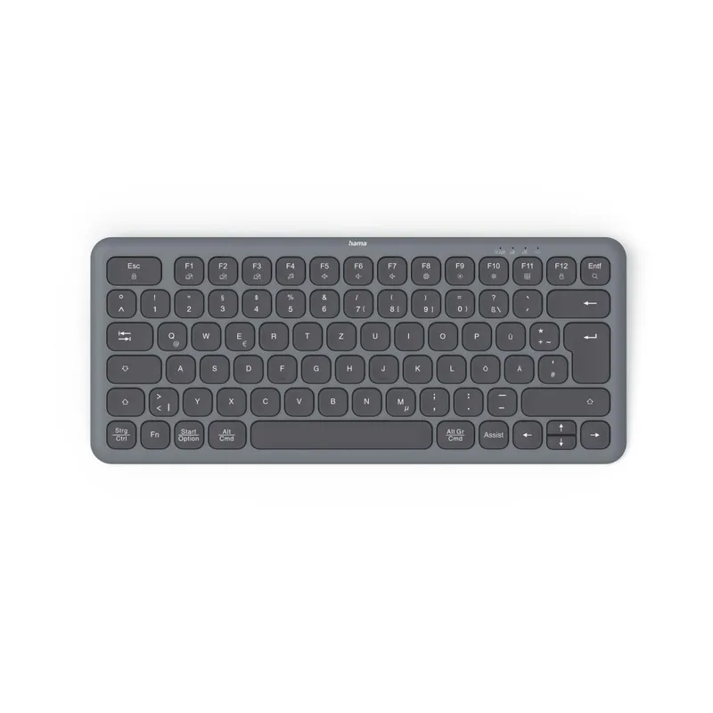Hama Hama "Multi-Device-Tastatur ""WK-500"", kabellos, Funk u. BT, klein, SW, QWERTZ DE (00173059)" – Produktbild 1 von 5