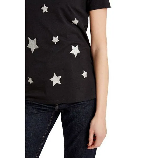 People Tree People Tree Damen-T-Shirt Scatterd Stars Tee, Schwarz, – Produktbild 3 von 4