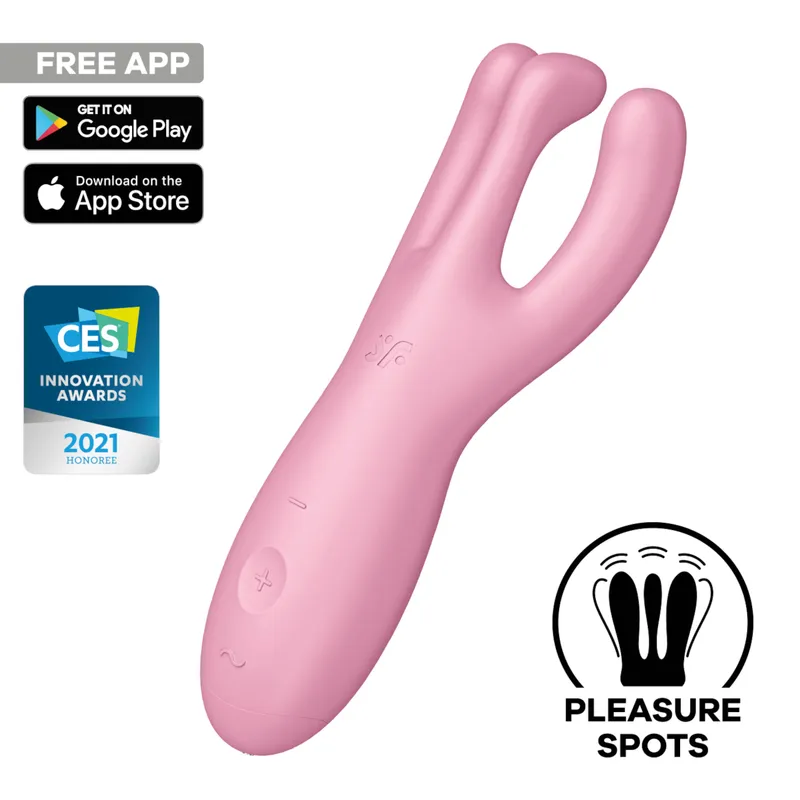 Satisfyer Satisfyer Threesome 4 Connect App, 14 cm, Pink, – Produktbild 1 von 1