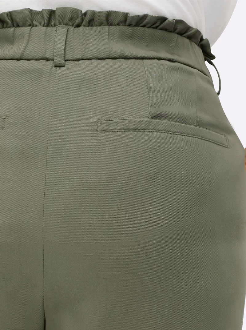 sheego Paperbag-Hose, Khaki, – Produktbild 2 von 2