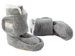 Pickapooh Pickapooh Baby Hausschuhe Babyschuhe Walk-Boots mit Klettverschluss melange-grau Gr. 2 (3-6 Monate) – Produktbild 1 von 1