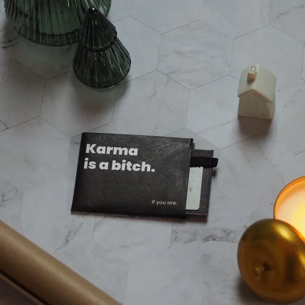 paprcuts paprcuts RFID Portemonnaie Pro, Karma (schwarz weiß), – Produktbild 3 von 4