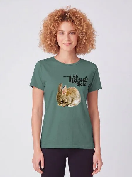 watapparel watapparel T-Shirt Frauen Ich hase dich!, Green bay, – Produktbild 2 von 2