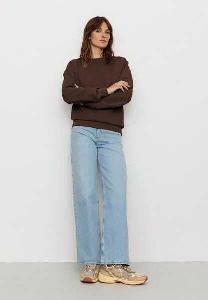 recolution Damen Sweatshirt aus Bio-Baumwolle - NERINE - recolution, Chocolate (braun), – Produktbild 2 von 4