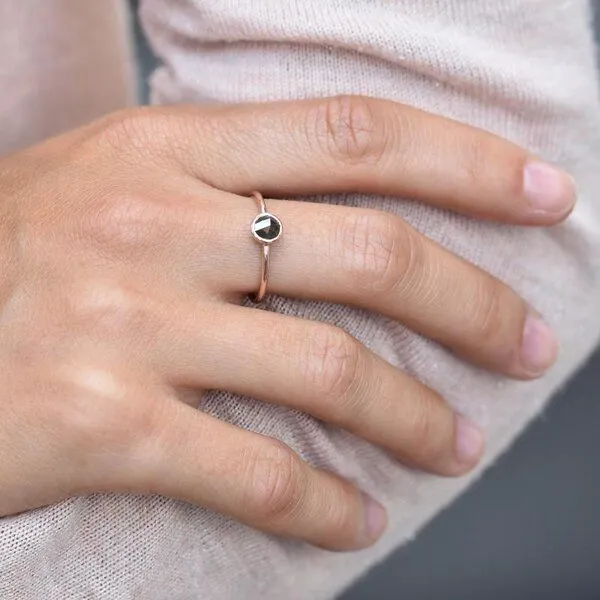 Eppi Eppi Ring mit Salt'n'Pepper Diamant Fermie, Gelb, – Produktbild 4 von 4