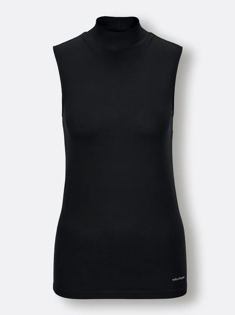 wäschepur Achseltop schwarz, Schwarz, – Produktbild 1 von 2