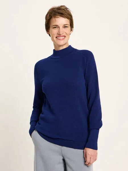 LANIUS LANIUS Feiner Rollkragenpullover, Purple blue, – Produktbild 2 von 4