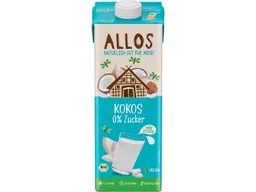 Allos Allos Bio-Kokosdrink, zuckerfrei, 1 l – Produktbild 1 von 1