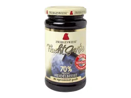 Zwergenwiese Zwergenwiese Bio-Fruchtaufstrich 'Fruchtgarten' Heidelbeere, 70 % Fruchtanteil, 225 g – Produktbild 1 von 1