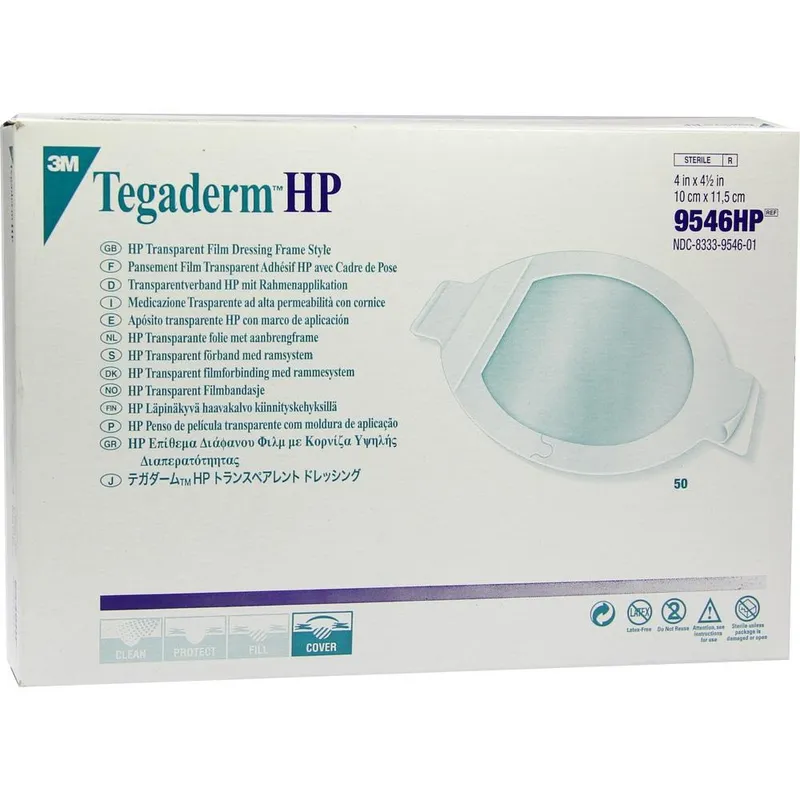 Solventum Germany TEGADERM 3M Transpar.Verb.10x11,5 cm oval 9546HP 50 St Verband – Produktbild 1 von 1