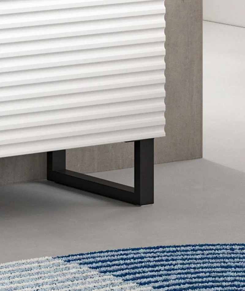 Inn.Furn Hochschrank Roove (Großer Badschrank in Weiß, 4-türig, 70 x 193 cm) mit Soft-Close-Funktion, Weiß, – Produktbild 1 von 5