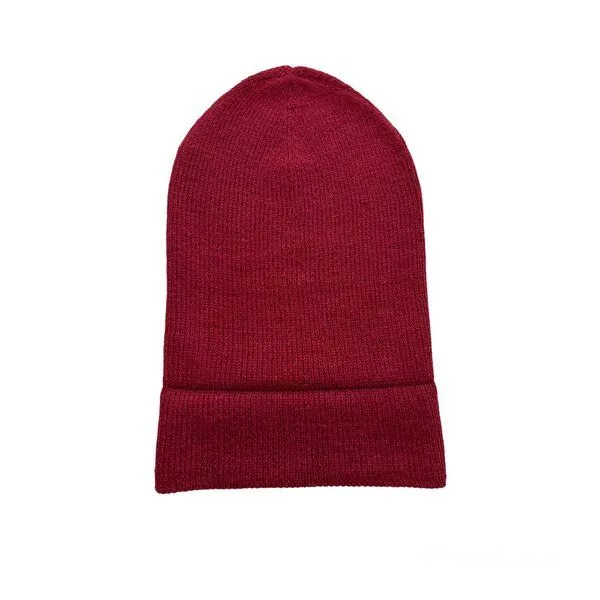 TINKU -Celebrating Bolivian Heritage TINKU -Celebrating Bolivian Heritage 100% Baby Alpaka Beanie Mütze (ILLIMANI) aus Bolivien (Handgestrickt), Rot, – Produktbild 4 von 4