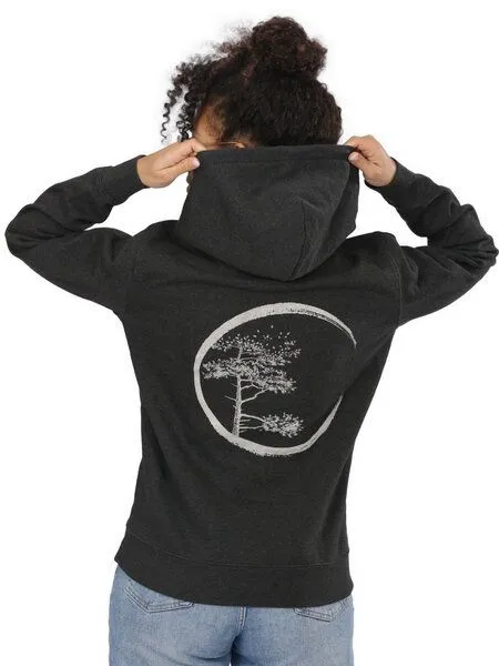 Life-Tree Life-Tree Organic Fairwear Hoodie Unisex Fairwear Organic Circle, Dark heather grey, – Produktbild 4 von 4