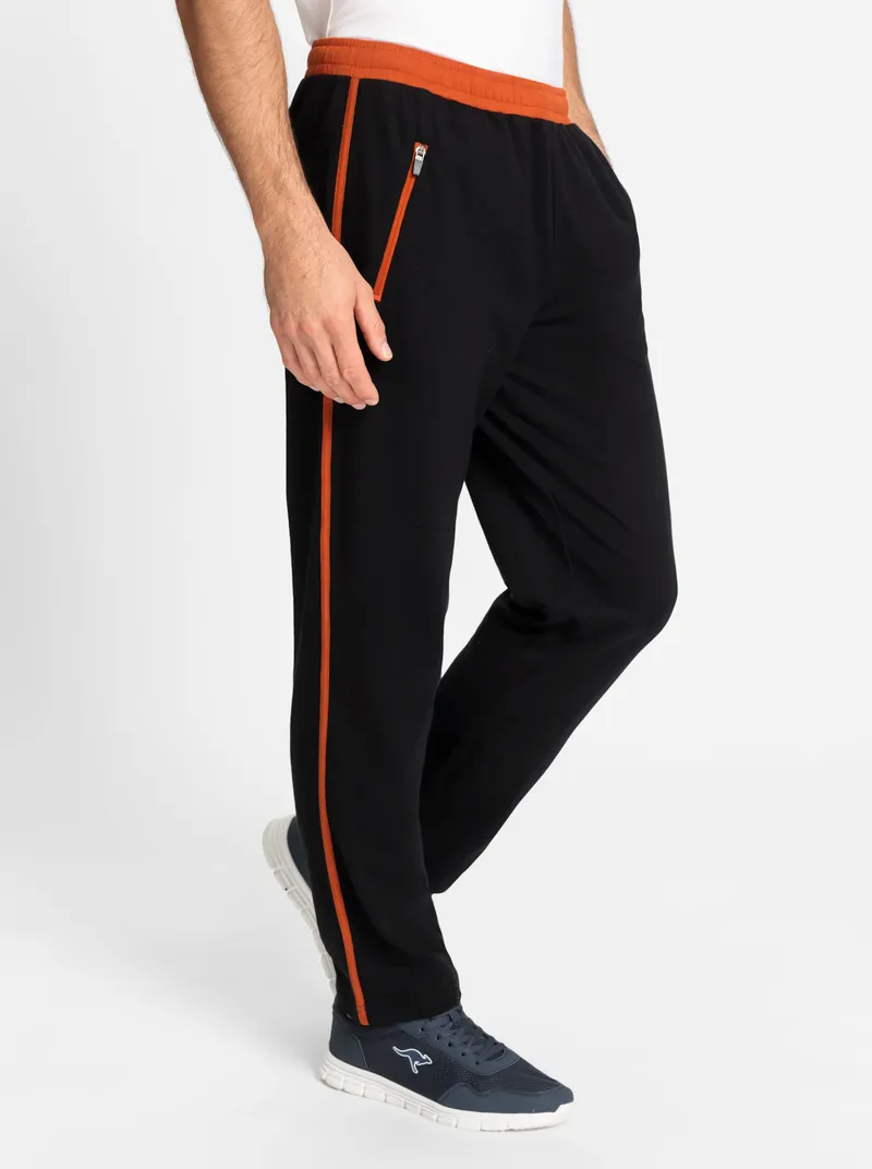 Catamaran Sports Freizeithose, Schwarz-rostrot, – Produktbild 2 von 3