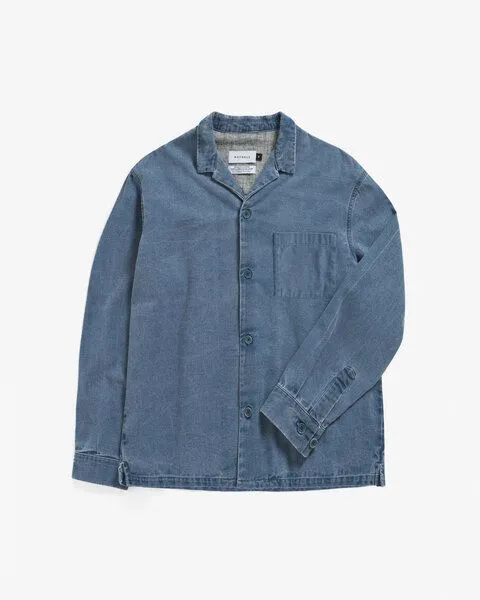 Rotholz Rotholz Leisure Shirt - Washed Denim – Produktbild 5 von 7
