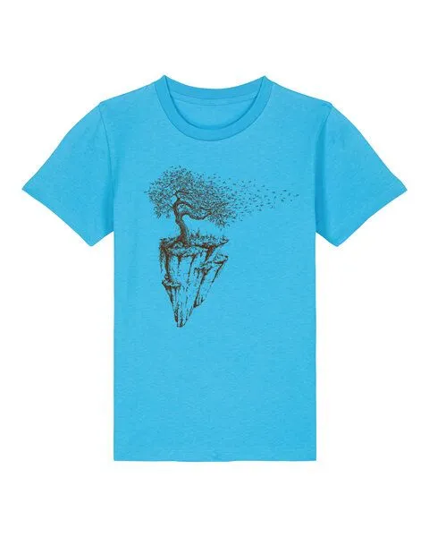 Life-Tree Life-Tree Shirt aus Biobaumwolle Fairwear für Kids "Maple Island" in verschiedenen Farben, Bright blue, – Produktbild 1 von 1