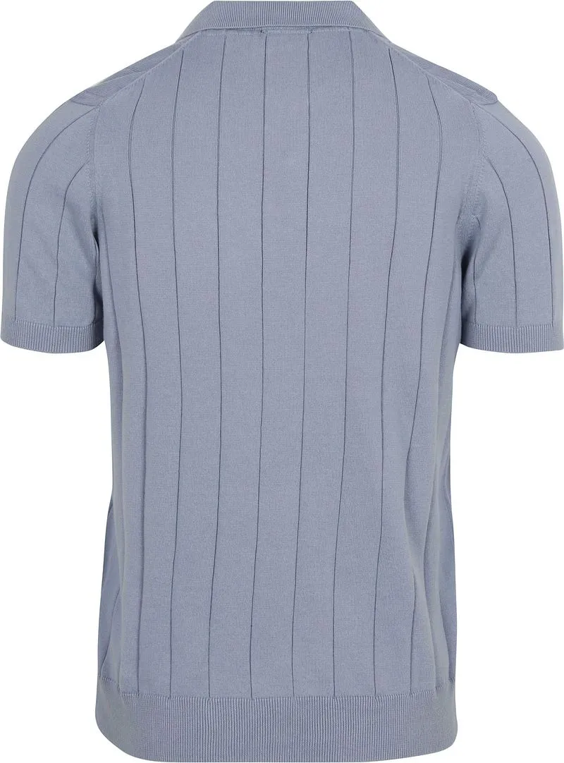 Suitable Suitable Respect Poloshirt Drop Needle Stahlblau - Größe S, Blau, – Produktbild 1 von 5