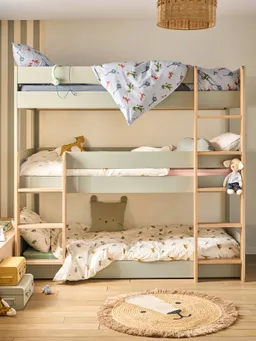 Vertbaudet Kinderbett COMPLICE mit 3 Ebenen 90x200 cm Etagenbett – Produktbild 1 von 1