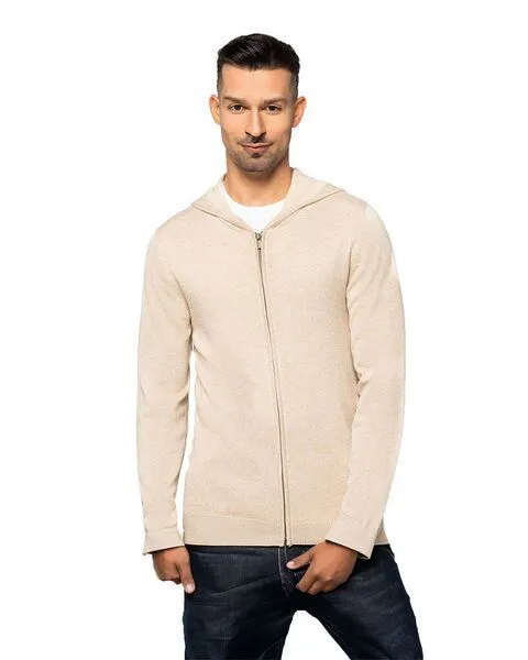 YTWOO YTWOO Herren-Kapuzenjacke mit Lyocell-TENCEL, Beige, – Produktbild 1 von 4