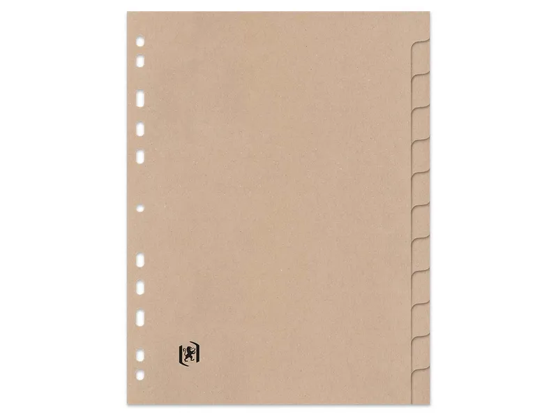 OXFORD OXFORD Register "Touareg" aus Recyclingpapier, DIN A4, 12-teilig, beige – Produktbild 1 von 1